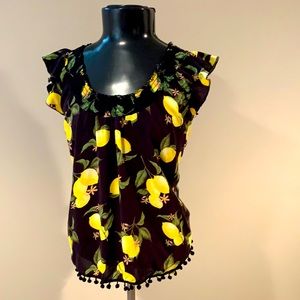 Lemon Print Blouse